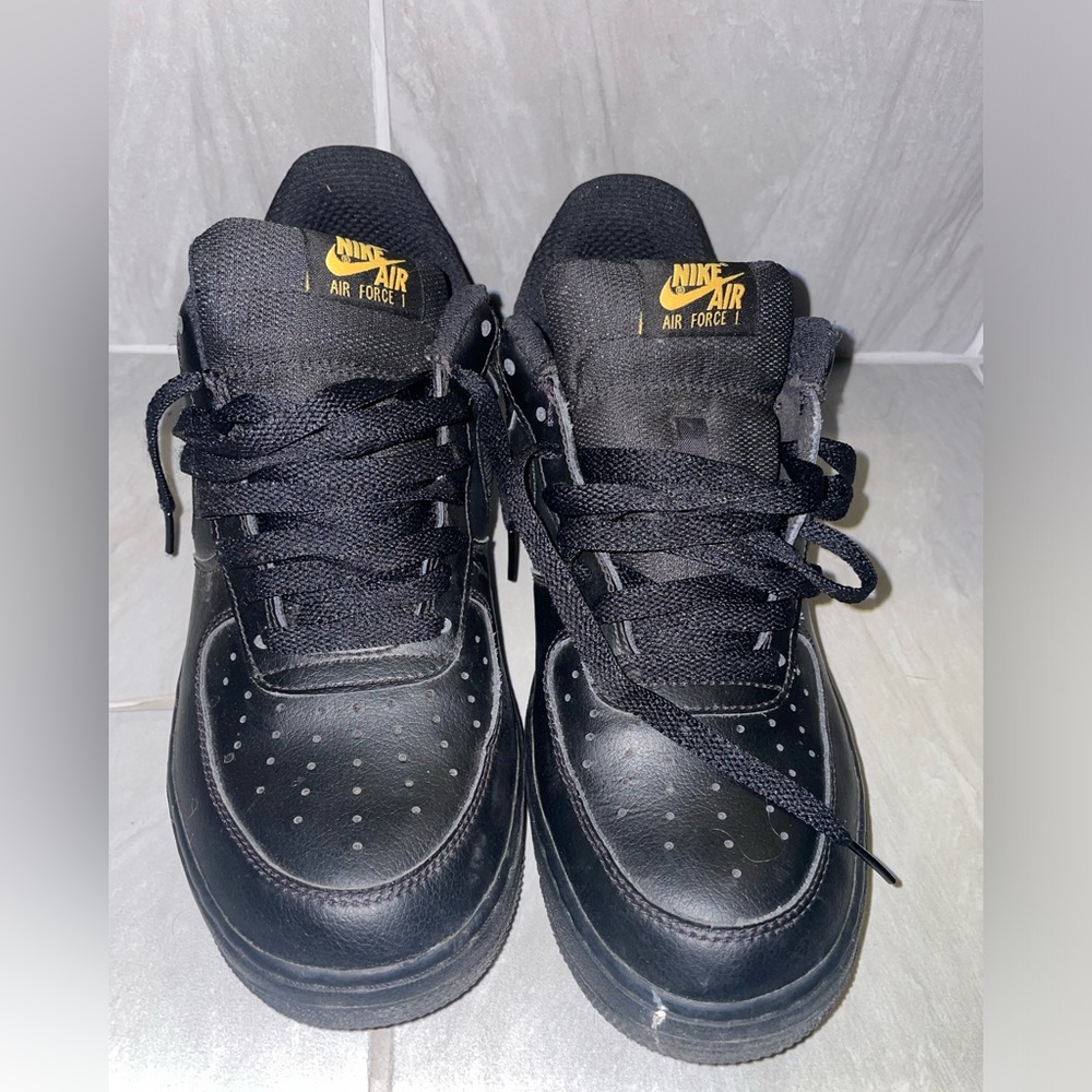 Nike Air Force 1  black/yellow